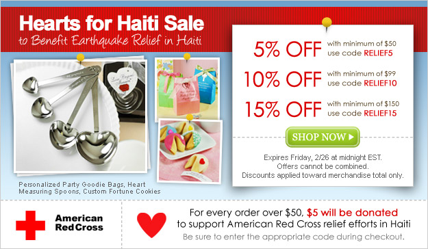 Beau-coup’s Hearts for Haiti Sale!‏