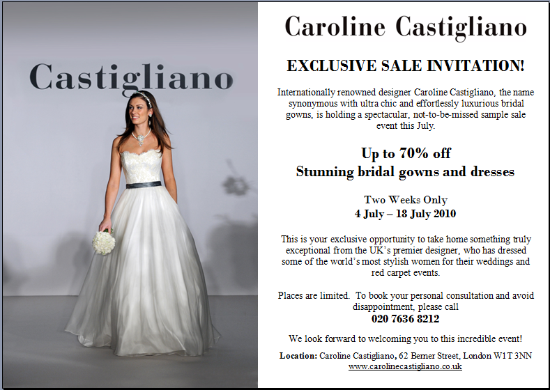 Caroline Castigliano – SALE!‏